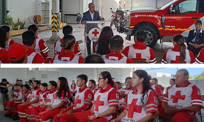 Reconocen a socorristas de Cruz Roja