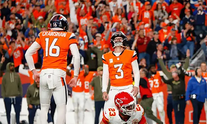 Broncos de Denver noquea a Jefes en la NFL con anotación de último minuto de Wil Lutz