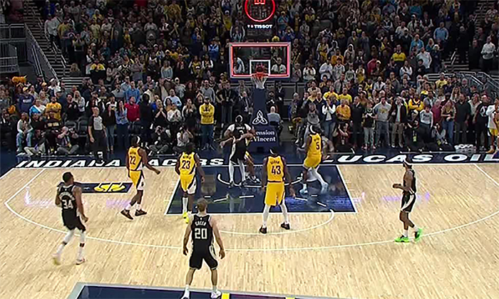 Vence Milwaukee 117 a 115 a Indiana con tiro de 17 pies