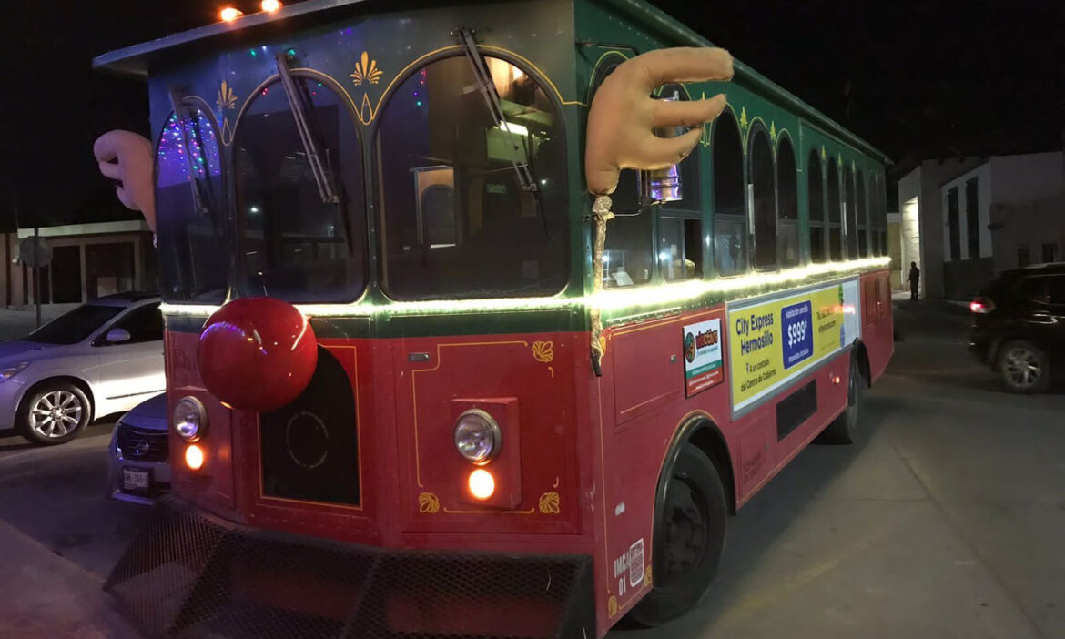 Inicia recorridos el Trolebús Navideño en la ciudad a partir de hoy