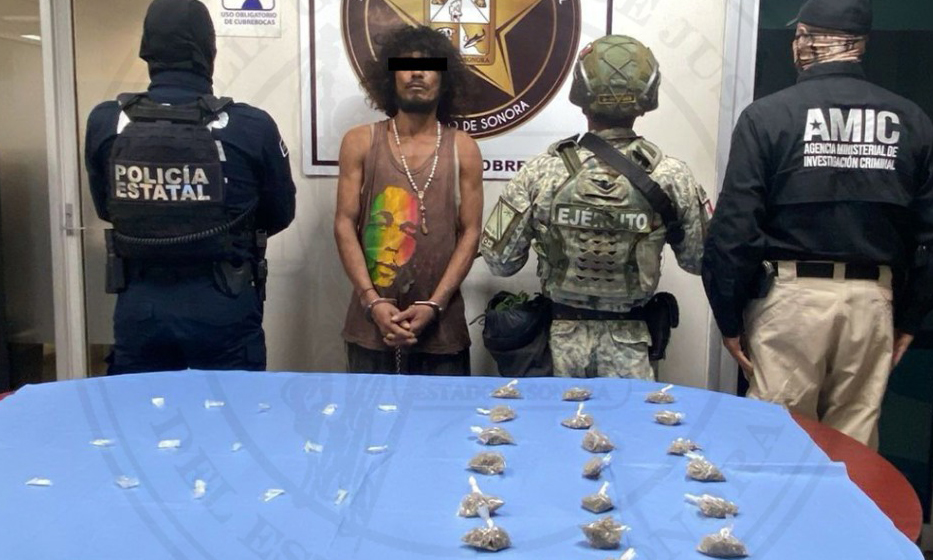 Detienen a presunto narcomenudista en cateo en Ciudad Obregón