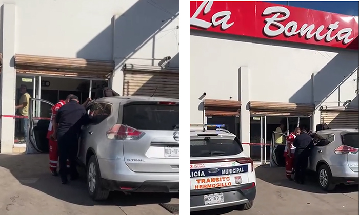 Se mete camioneta a comercio en la colonia Álvaro Obregón