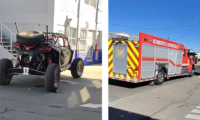 Vuelca vehículo Razer en transitado cruce en la colonia San Benito