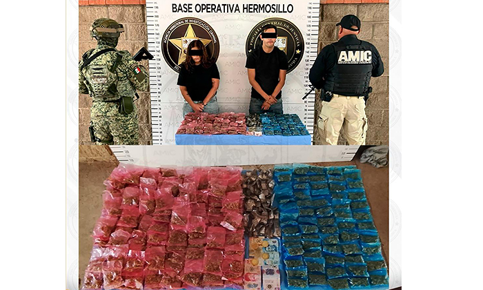 Capturan a pareja de narcomenudistas