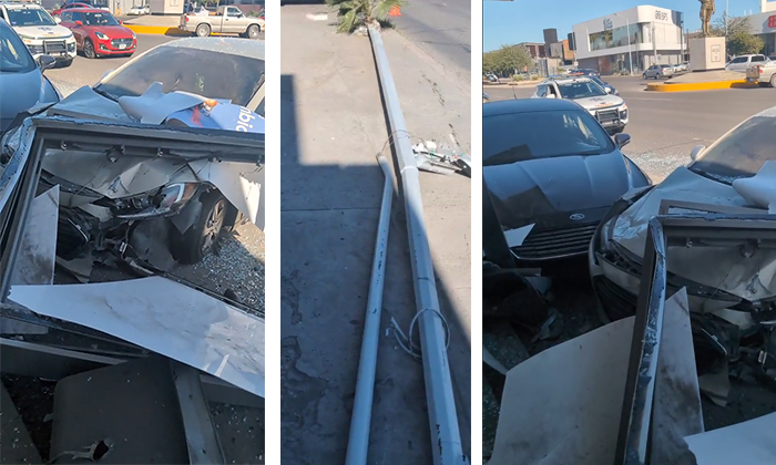 Protagonizan triple colisión en el bulevar Rodríguez y avenida Zacatecas