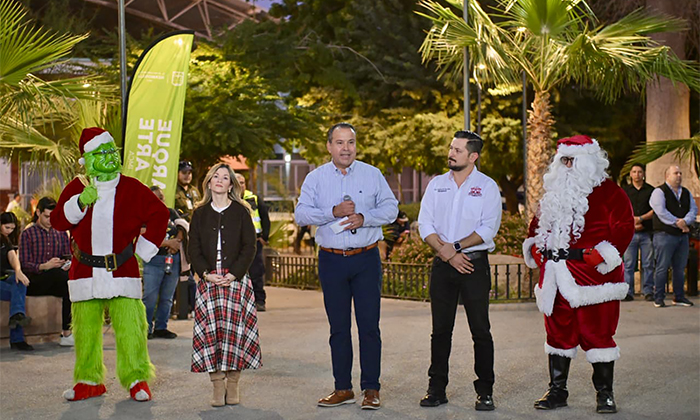 Celebra Toño Astiazarán a familias hermosillenses  en renovado Jardín Juárez