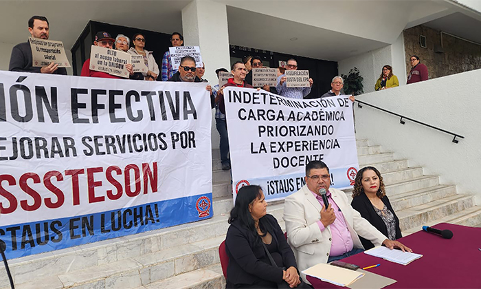 Se manifiesta Staus en el Congreso de Sonora