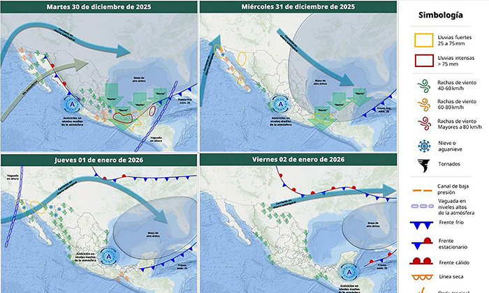 Persistirán hoy efectos del frente frío en Sonora