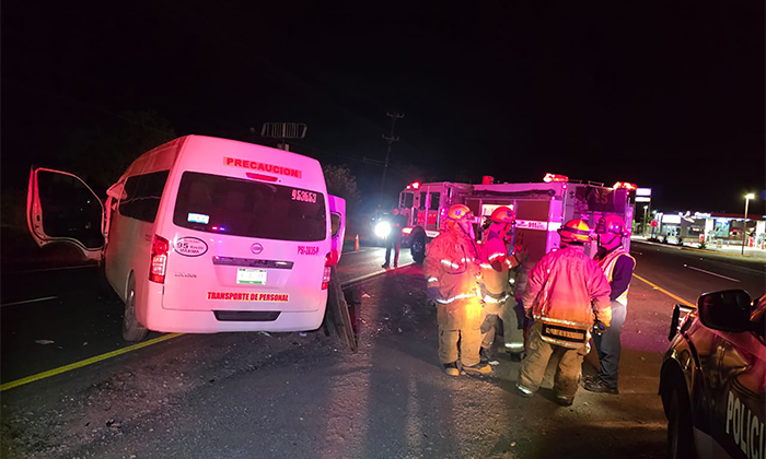 Resultan cuatro heridos en choque en Guaymas