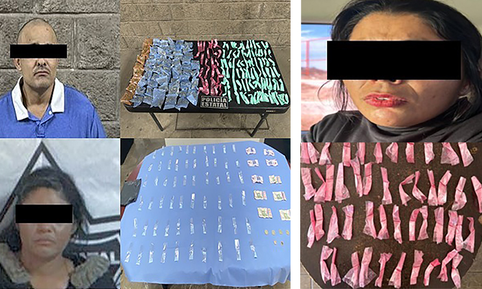 Caen dos mujeres y un hombre con droga en operativos en Sonora