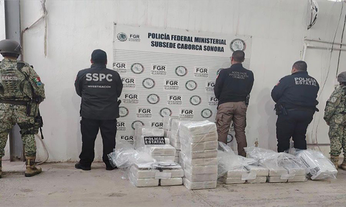 Aseguran 400 kilos de cocaína durante operativo en la carretera Caborca-Sonoyta
