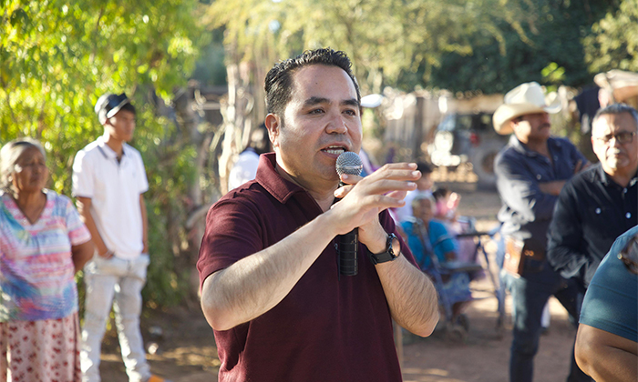 Recorre Heriberto Aguilar comunidades sonorenses