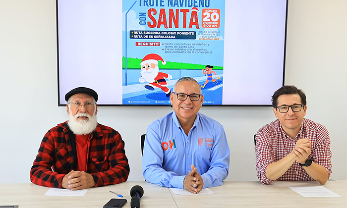 Santa se pone los tenis y corre con Hermosillo; Mañana sábado 20 de diciembre