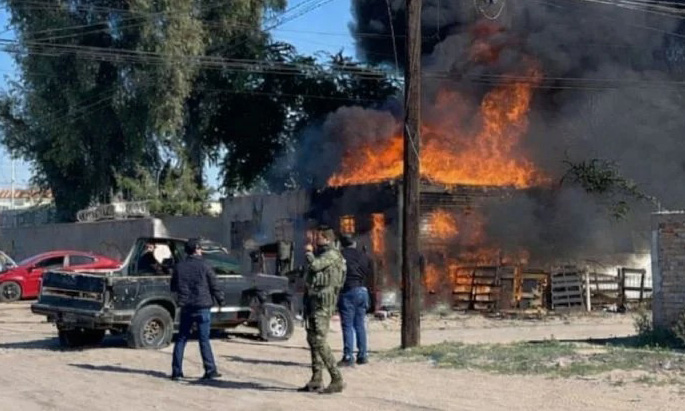 Fuego consume vivienda en San Luis Río Colorado