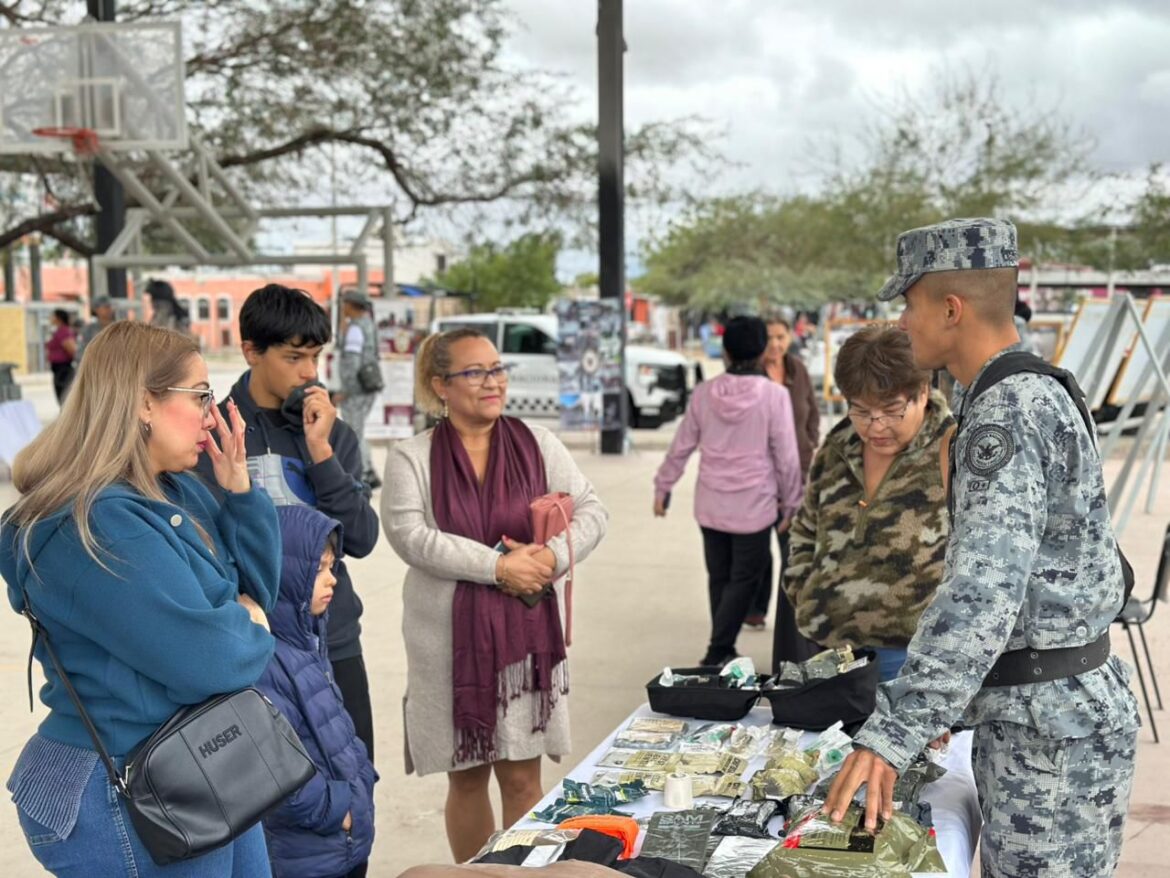 Servicio comunitario con el programa “Guardia Nacional Contigo” en Las Minitas, Hermosillo