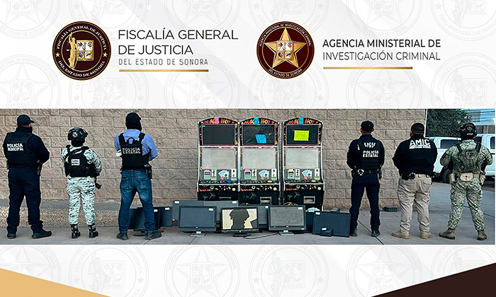 Aseguran en cateo máquinas tragamonedas en la colonia Altares