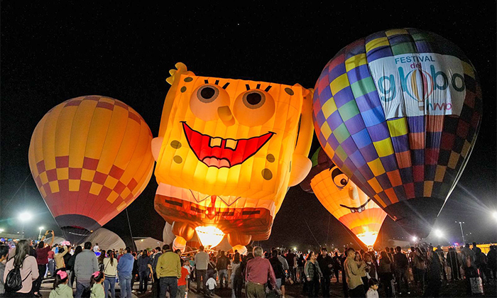 Inicia el Cuarto Festival del Globo en Hermosillo con una colorida “Noche Mágica”