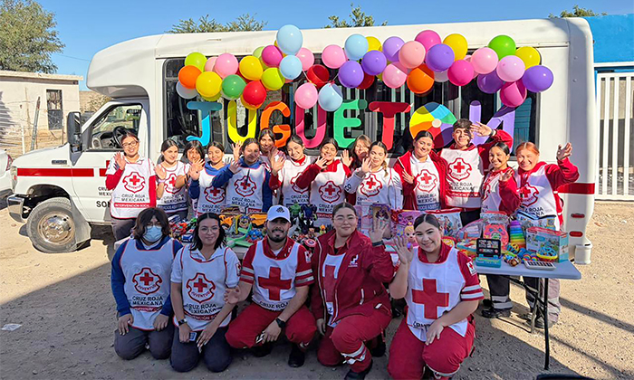 Llevan alegría con Juguetón de Cruz Roja