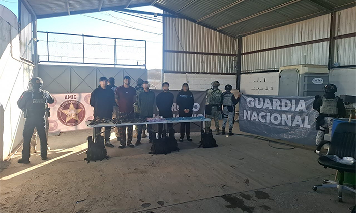 Caen siete presuntos delincuentes en Pitiquito