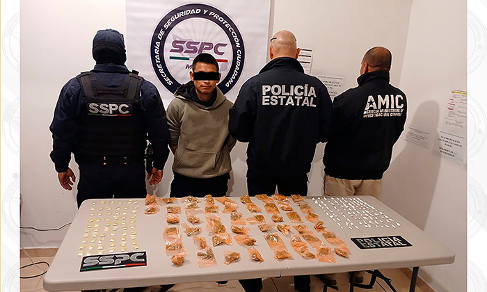 Sorprenden a sujeto con 200 dosis de droga en Nogales