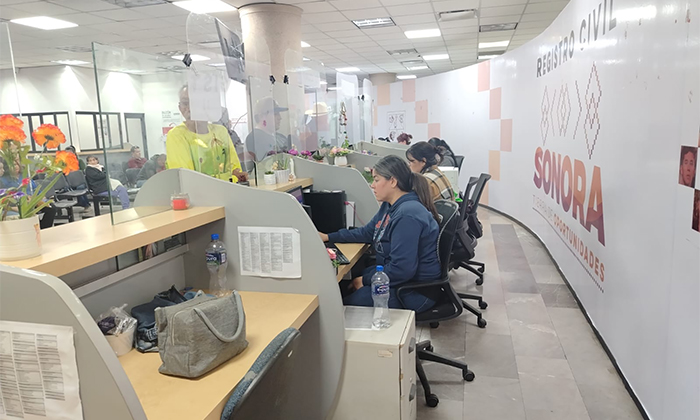 Inscriben a más de 28 mil menores en Sonora durante 2025 durante jornadas del Registro Civil