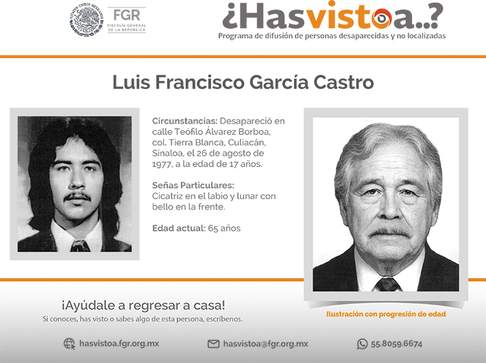¿Has visto a: Francisco García Castro?