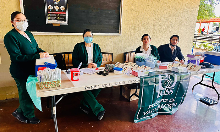 Instalan módulos de vacunación contra sarampión en la Universidad de Sonora