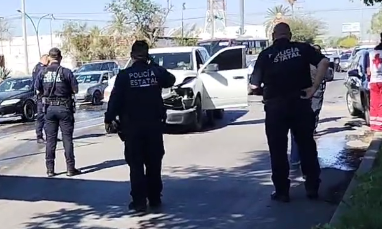 Patrulla AMIC provoca triple choque en el bulevar Encinas