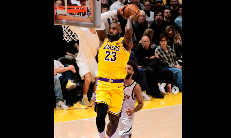 LeBron rompe otro récord y Lakers vence a Magic