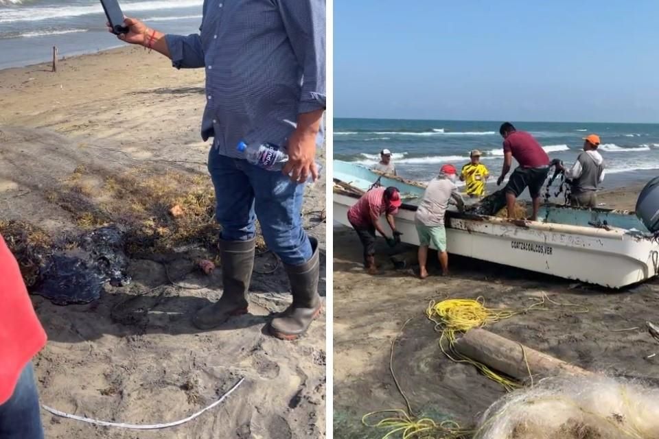 Gobierno apunta a buque por derrame en el Golfo; piden sanciones penales