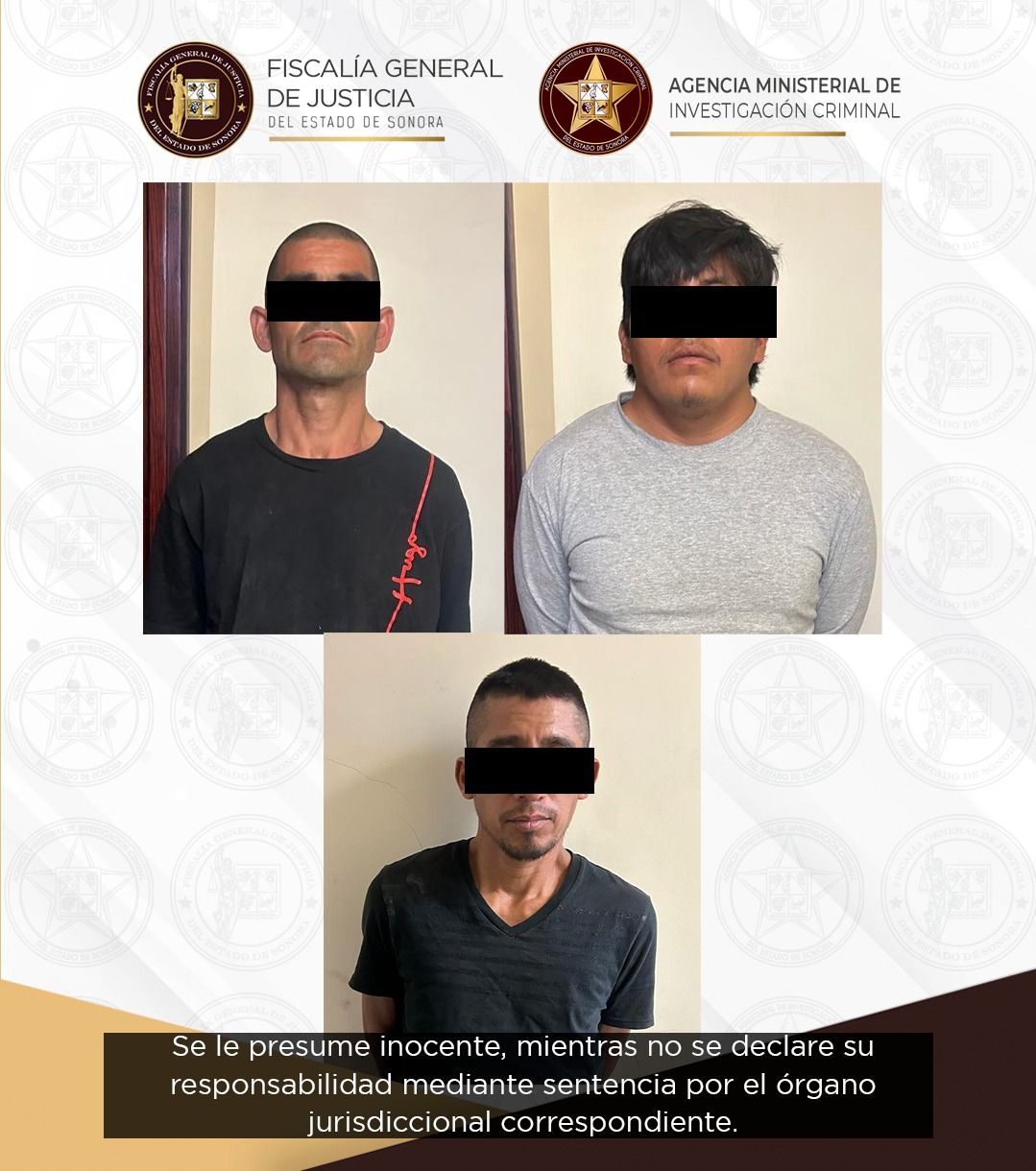 FGJES Logra la Vinculación a Proceso Contra Tres Imputados por Delito de Narcomenudeo en Caborca