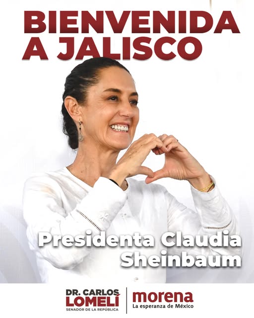 Sheinbaum en Jalisco: Trabajamos por Seguridad, Paz y Bienestar