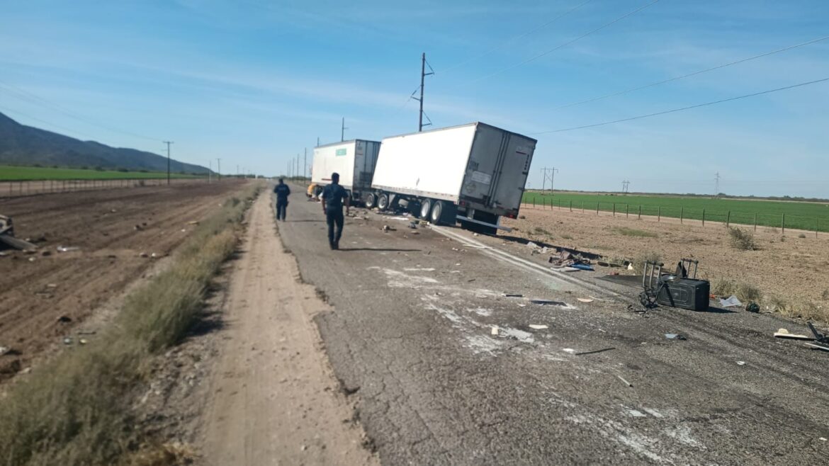 Semana Santa Sangrienta: choque de frente deja un fallecido en la costa Hermosillo