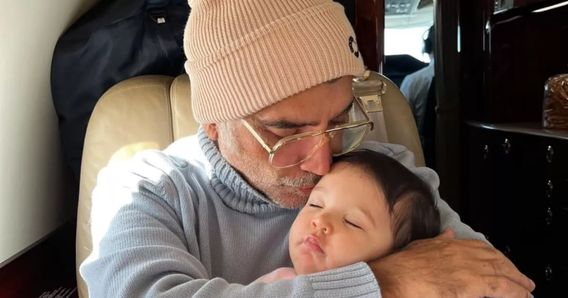 Mía Fernández recibe amor de su abuelo “Potrillo”