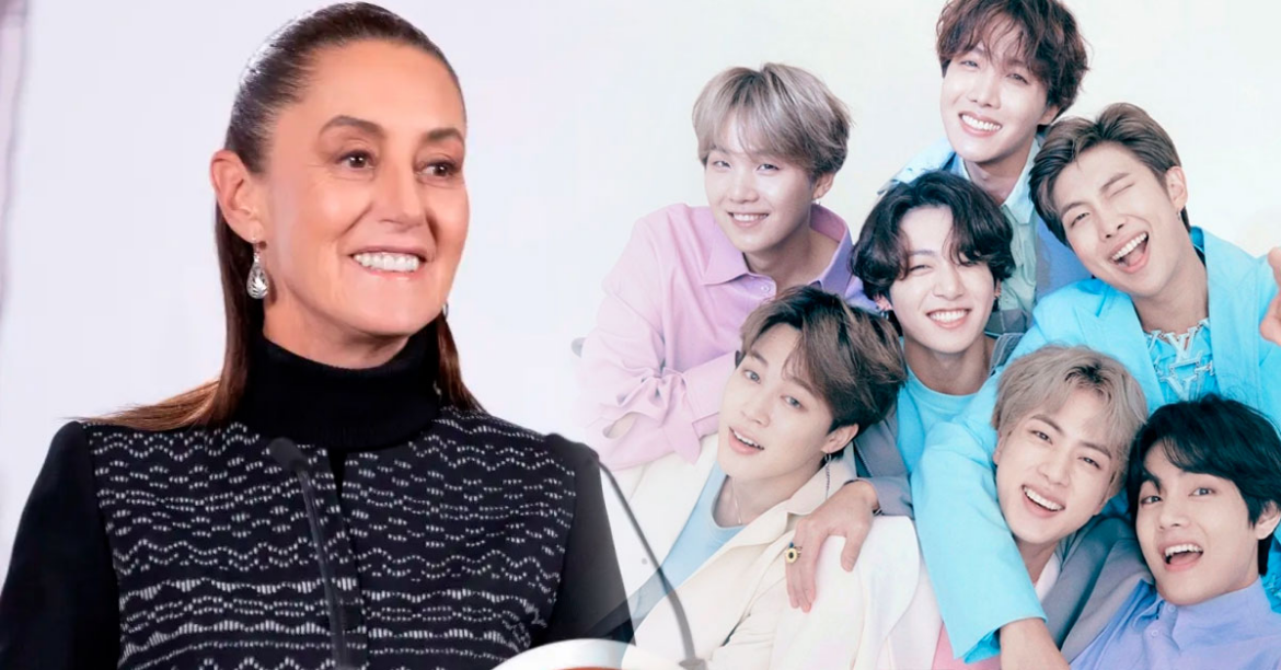 Claudia Sheinbaum gestiona concierto de BTS