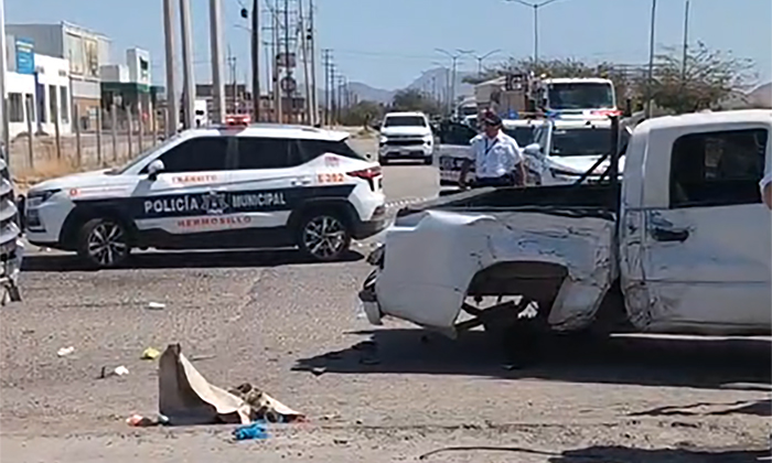Deja triple choque tres heridos en la salida al Parque Industrial