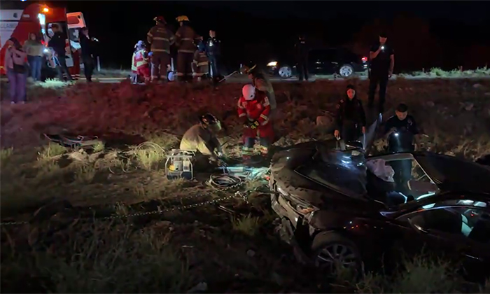 Deja cinco heridos aparatoso volcamiento en la carretera Guaymas – Hermosillo