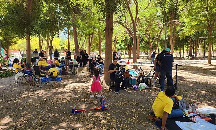 Conviven familias de personas con síndrome de Down en el Parque Madero
