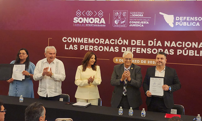 Firman convenio DIF Sonora y Secretaría de la Defensoría Pública
