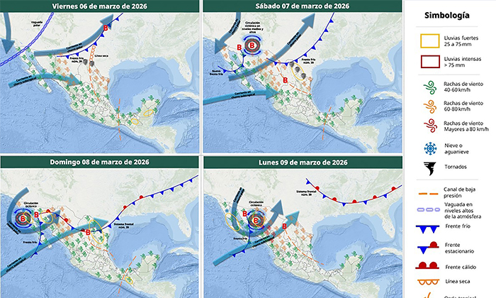 Advierte Protección Civil por frío y lluvias ligeras durante domingo y lunes