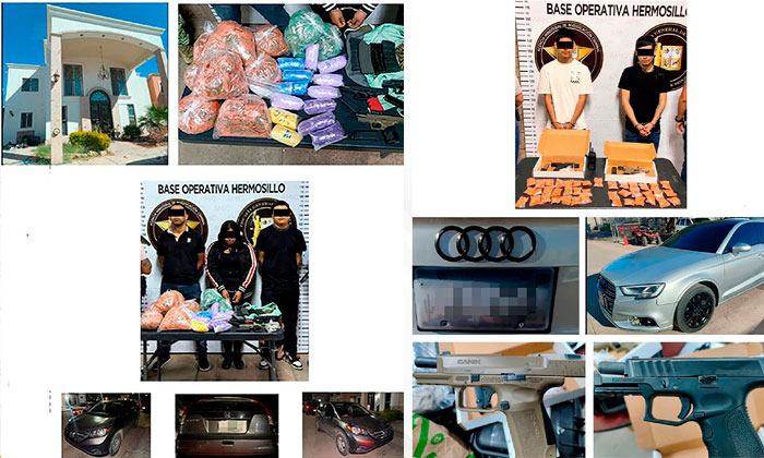 Desarticulan centro de distribución de drogas; Elementos estatales y militares