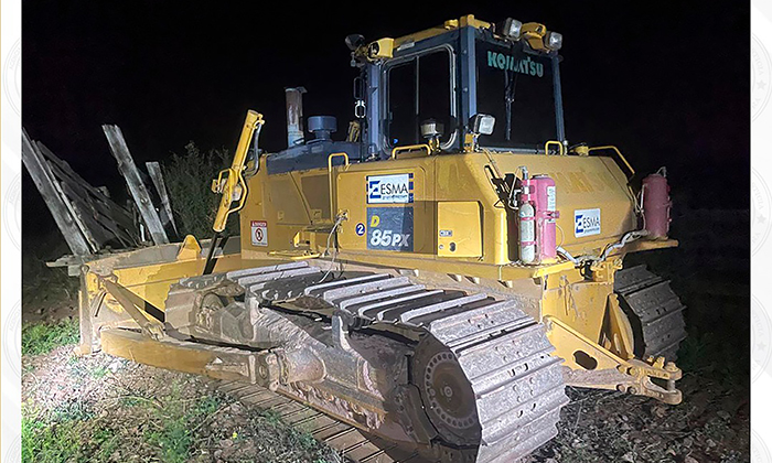 Recupera AMIC maquinaria pesada robada durante cateo en Bavispe