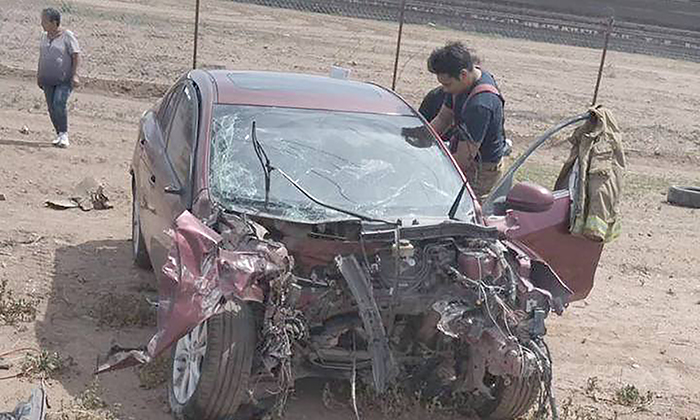 Resultan cinco lesionados en fuerte choque en la carretera Ures-Mazocahui