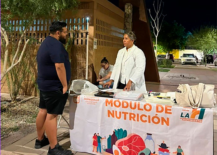 Otorga consultas nutricionales gratuitas en colonias; Ayuntamiento de Hermosillo