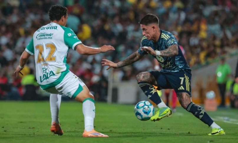 Empatan América y Santos a un gol