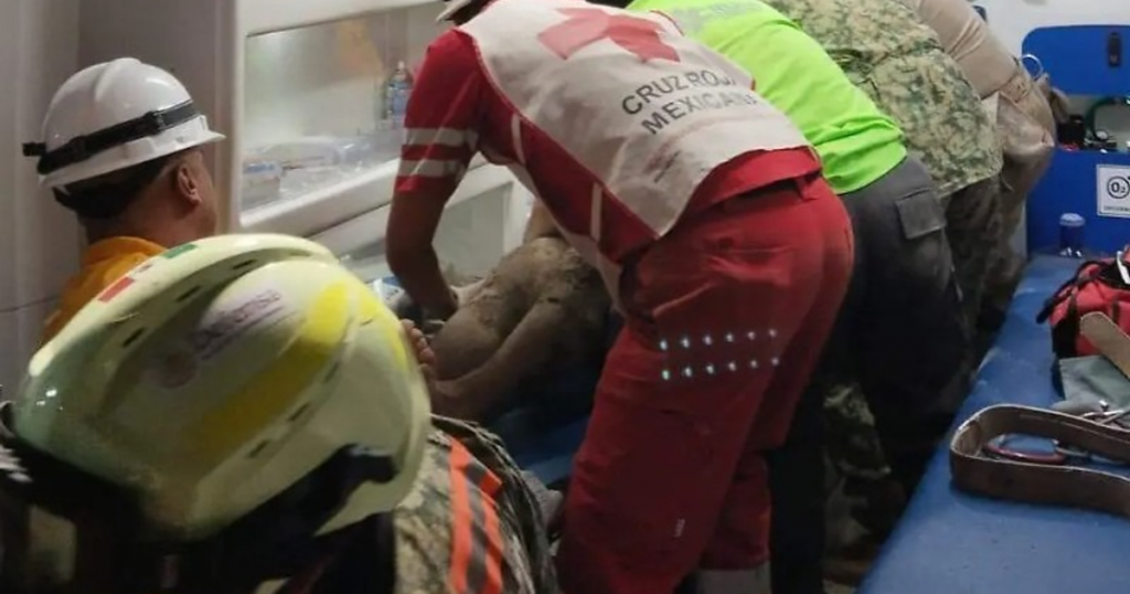 “Estuve guardando la calma”: rescatan con vida a primer minero atrapado en Sinaloa