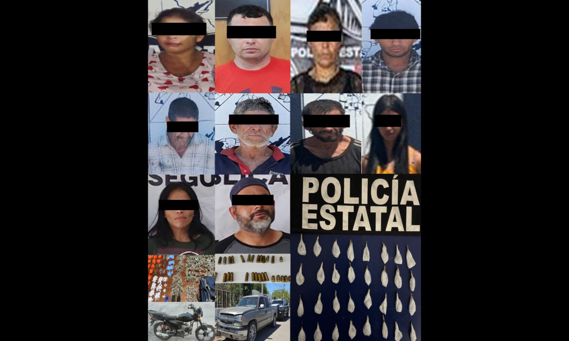 Aseguran en operativos mil 564 dosis de drogas