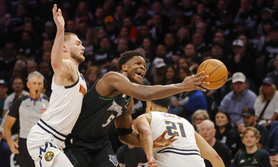 Toma Wolves ventaja ante Nuggets; se imponen 113 a 96