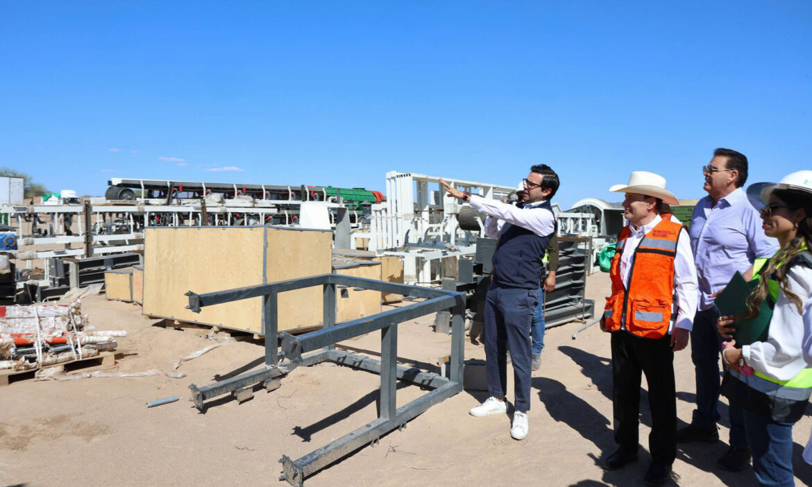 Supervisa gobernador planta de tratamiento de residuos en Caborca