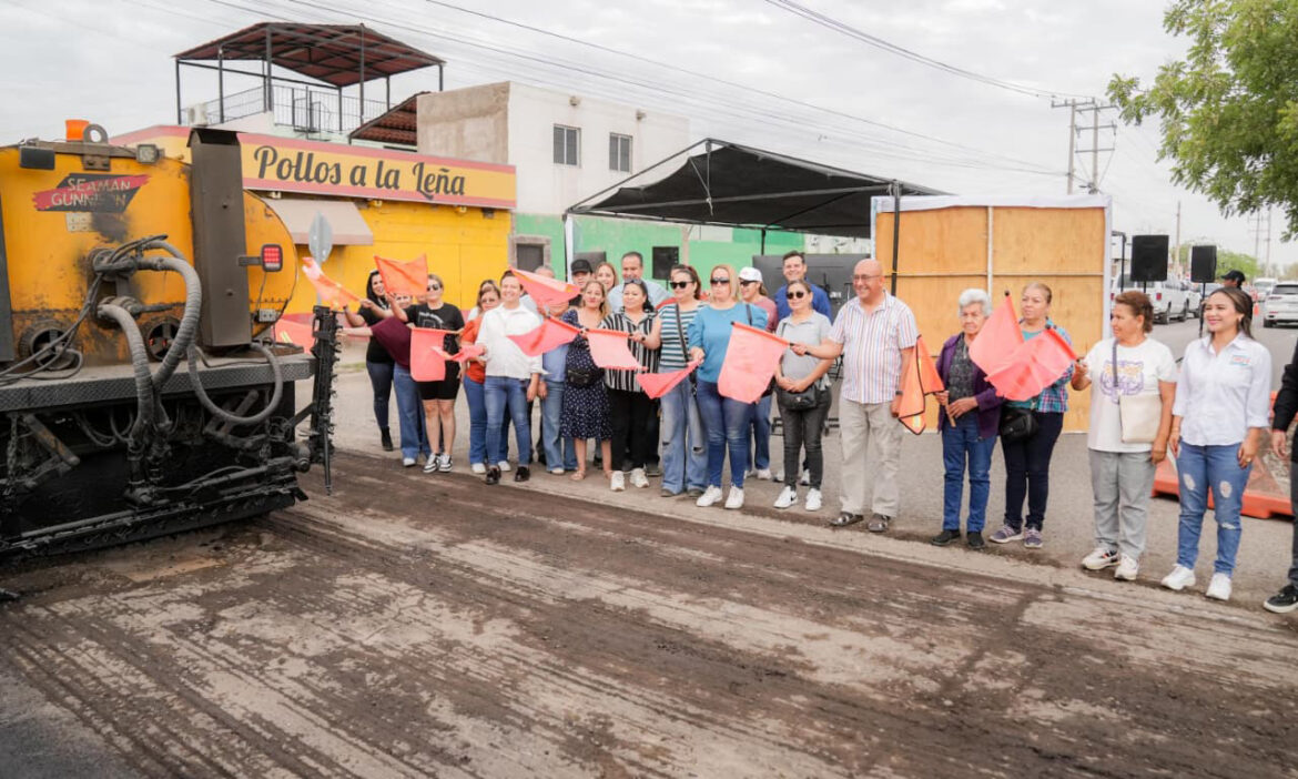 Inicia Toño Astiazarán recarpeteo de vialidad en Pueblitos para 19 colonias